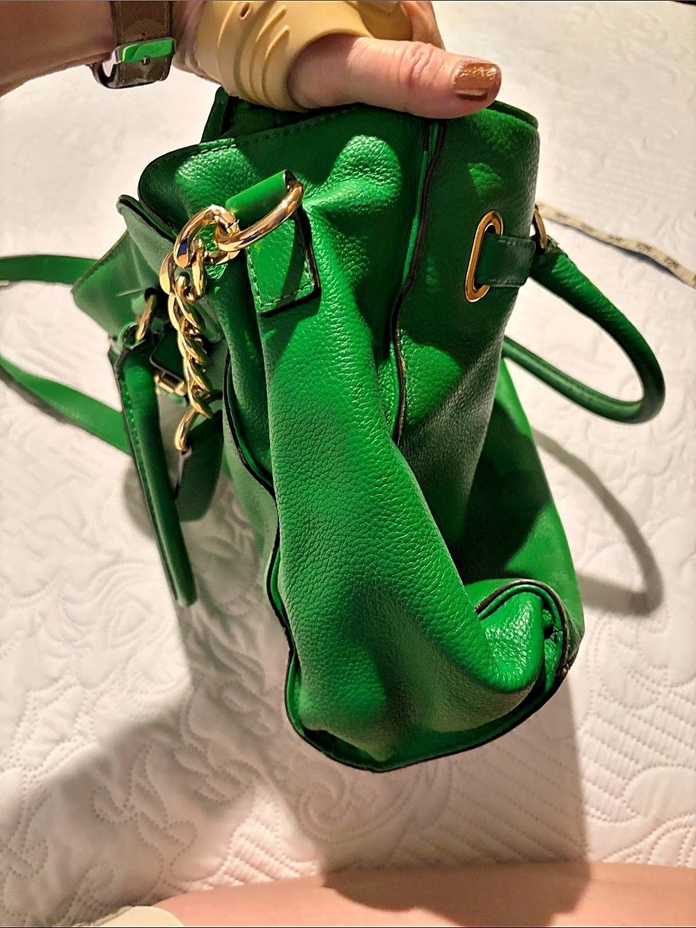 Michael Kors Green Satchel - Picture 5 of 9